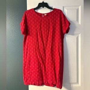 🔴10/$10! Old Navy Red Patterned Linen Dress